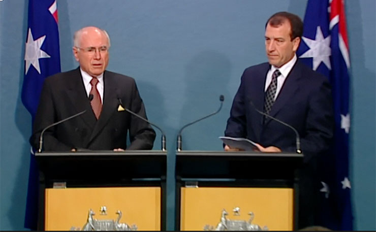 June 21, 2007: Prime Minister John Howard and Minister for Indigenous Affairs, Mal Brough announce the Northern Territory intervention.