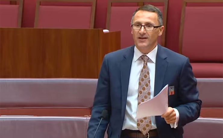 Greens leader Senator Richard Di Natale.