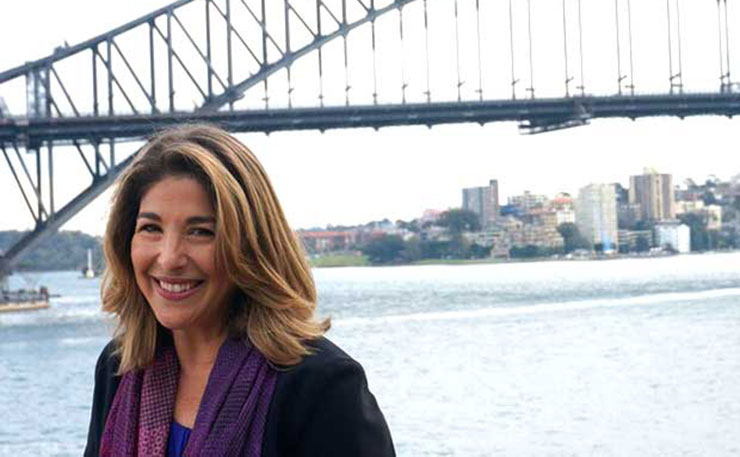 Environmentalist Dr Naomi Klein, pictured at the 2015 Festival Of Dangerous Ideas in Sydney.