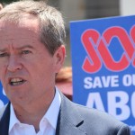 Labor's Bill Shorten at a ally in Melbourne at Federation Square against the cuts to the ABC and SBS on Sunday 23 November 2014. IMAGE: Takver, Flickr.