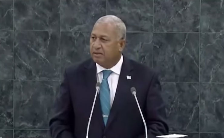 President of the Republic of Fiji, Commodore Frank Bainimarama.