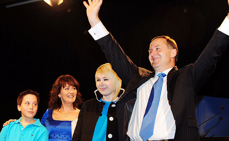 New Zealand Prime Minister, John Key, pictured with his family. (IMAGE: Global Panorama, Flickr)