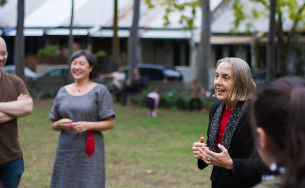 NSW Greens Senator Lee Rhiannon with colleagues at Lilian Fowler Reserve, Erskineville, 10 May 2014. IMAGE: Mark Riboldi, Flickr.
