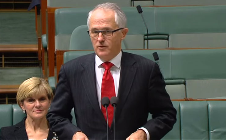 Prime Minister of Australia, Malcolm Turnbull.