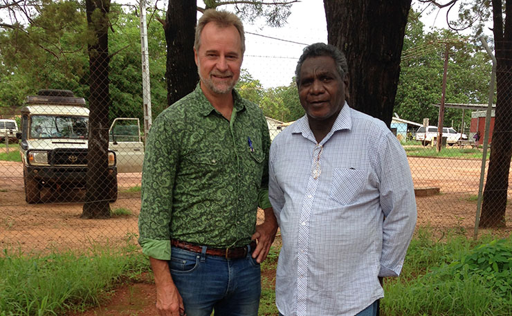 Northern Territory Senator Nigel Scullion pictured with Francis Xavier Kurrupuwu, the NT Member for Arafura.