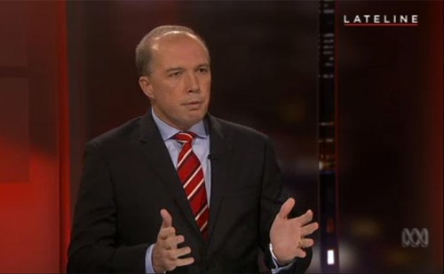 Minister for Immigration, Peter Dutton.