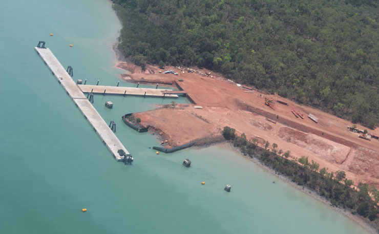 Port Melville, on Melville Island in the Tiwi Islands group north of Darwin.