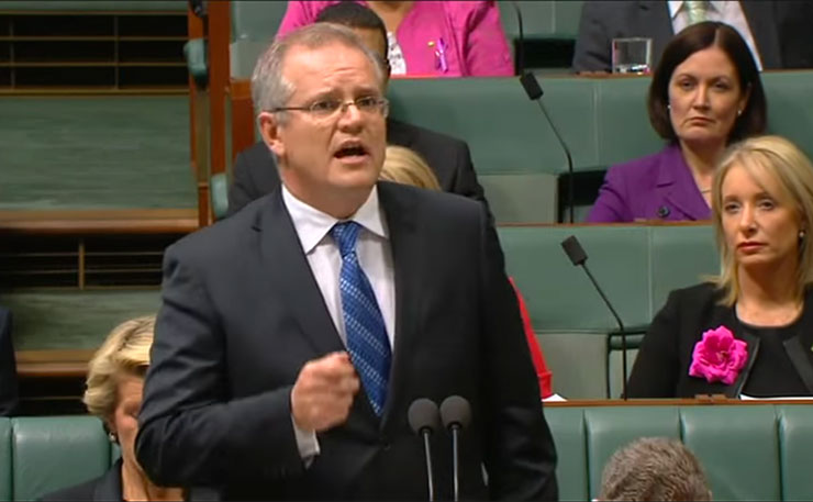 Australian Treasurer, Scott Morrison.