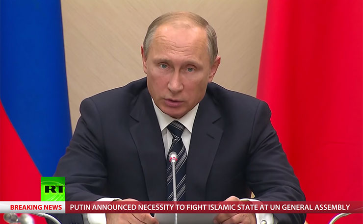 Russian president Vladimir Putin (IMAGE: Screengrab, RT).