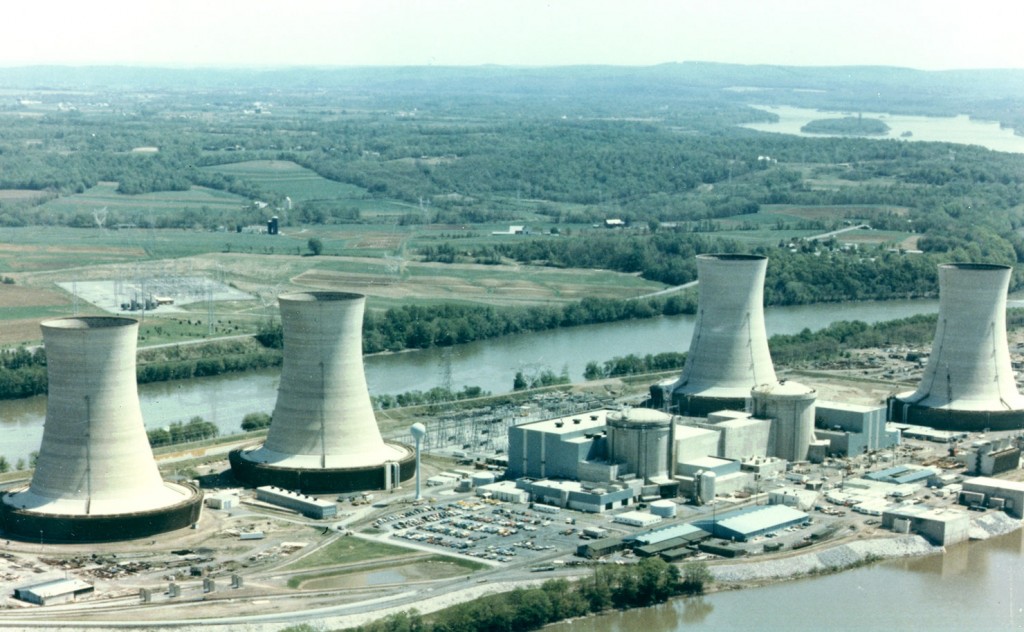 Three Mile Island Nuclear Generating Station (TMI) is located on the Susquehanna River, south of Harrisburg, PA. (IMAGE: Nuclear Regulatory Commission, Flickr)