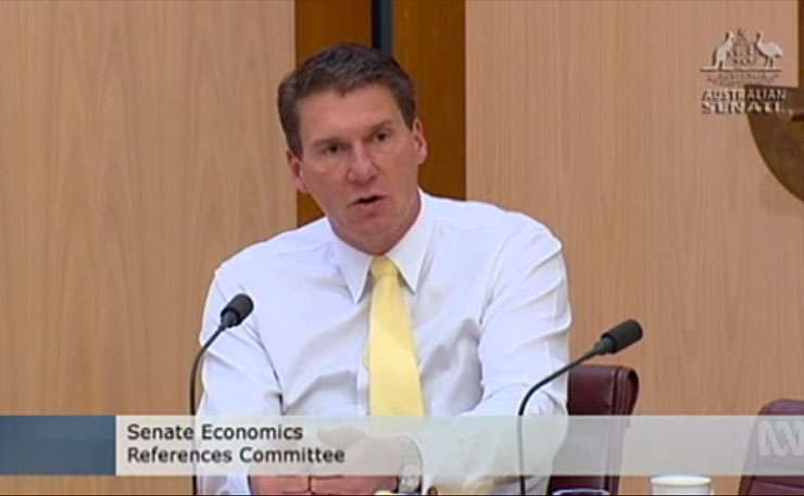 Liberal extremist Cory Bernardi, speaking at the recent Senate Inquiry into the certification of foods.