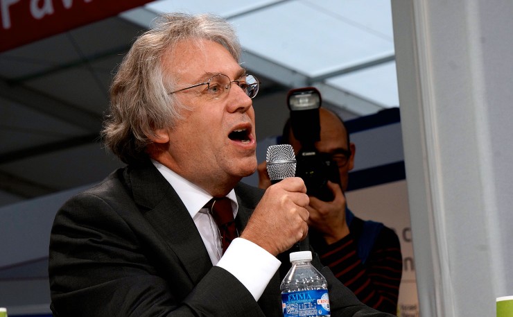 Professor Kerry Emanuel, at the COP21 talks in Paris. (IMAGE: Thom Mitchell, New Matilda)