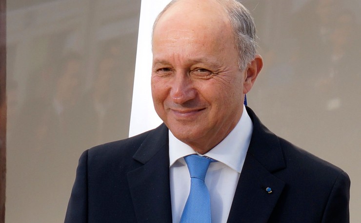 French Foreign Minister Laurent Fabius, at the COP21 Paris climate talks. (IMAGE: Thom Mitchell, New Matilda)