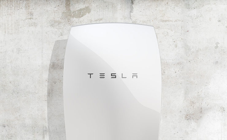 The Tesla Powerwall battery.