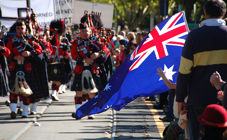 The annual ANZAC Day parade in Melbourne, 2016. (IMAGE: Chris Phutully, Flickr)