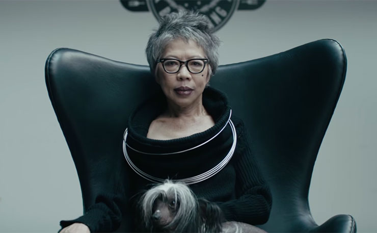 SBS newsreader Lee Lin Chin in the new 'Lamb on Australia Day' ad.