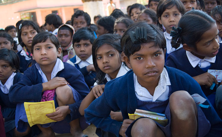 Schoolchildren at Jharkhand, India. (IMAGE: Sebastian Baryli, Flickr)