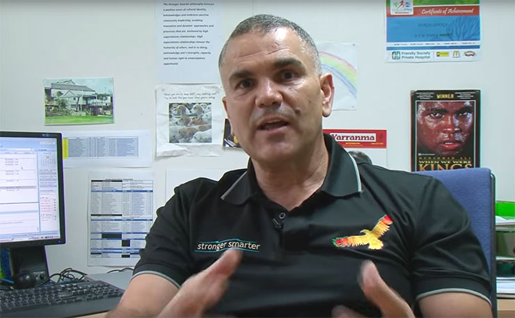 Renowned Aboriginal educator, Dr Chris Sarra from the Stronger Smarter Institute.