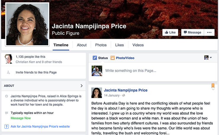 Jacinta-Price-fb-post