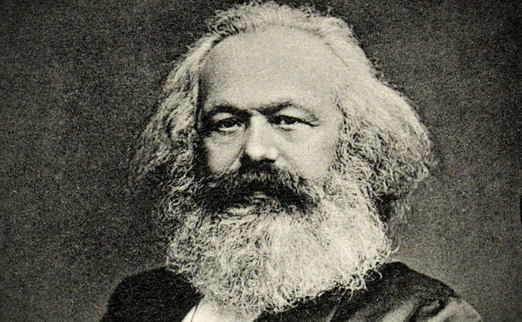 Political theorist Karl Marx.