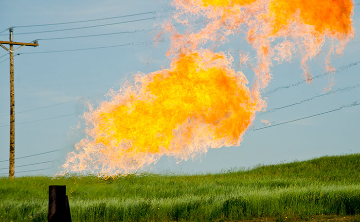 A natural gas flare, in Oregon, US. (IMAGE: Tim Evanson, Flickr)