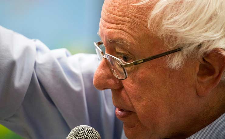 US Presidential Democratic nominee, Bernie Sanders. (IMAGE: Phil Roeder, Flickr)