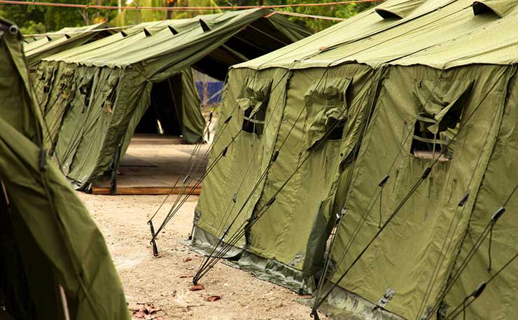 The Manus Island refugee camp.