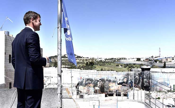 NSW Premier Mike Baird, pictured during an April 2016 trip to Israel.