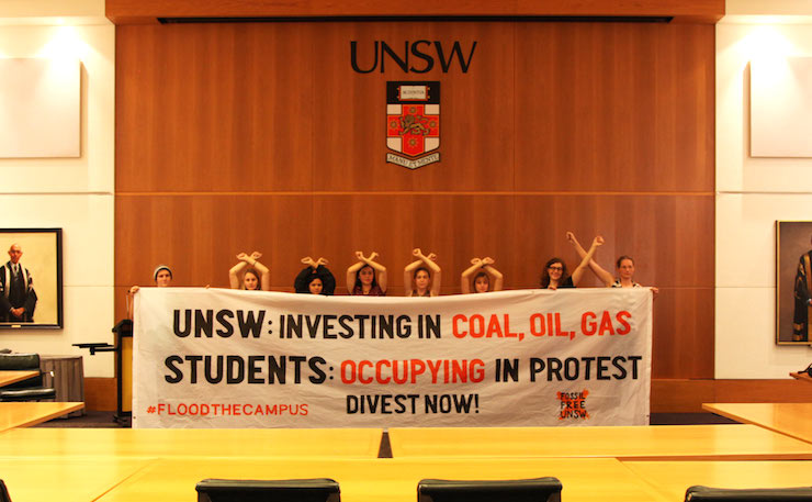 IMAGE: Fossil Free UNSW.