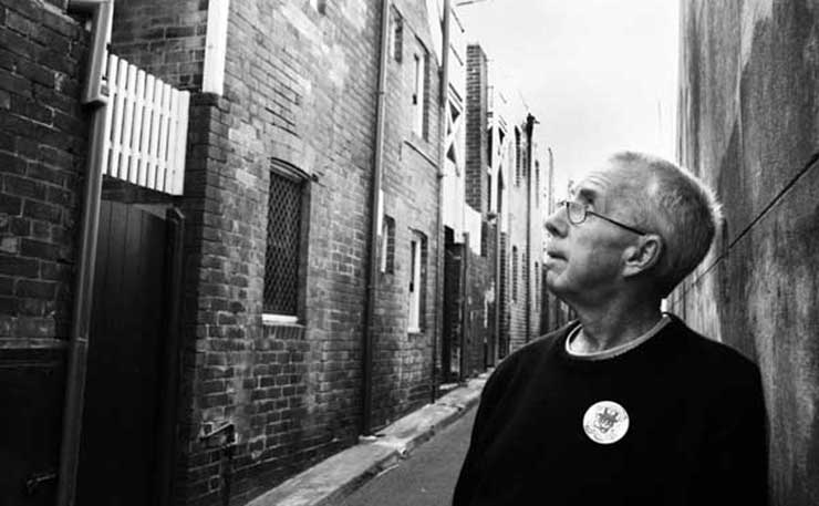 Barney Gardener, one of the leaders of the Millers Point Residents Action Group.