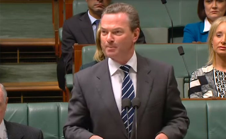 Minister for Defence Industry, Christopher Pyne.