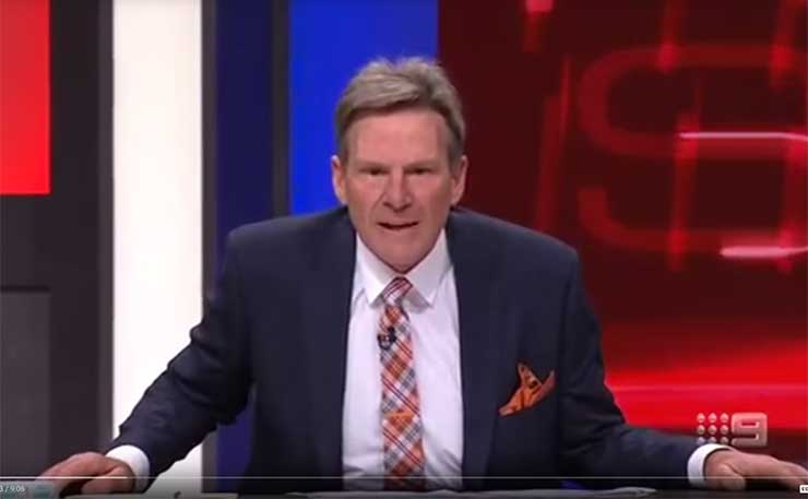 Footy Show commentator Sam Newman unleashes a broadside in defence of McGuire, and attacking Caroline Wilson.