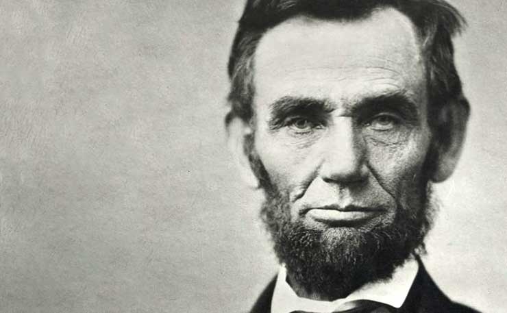 American president, Abraham Lincoln.