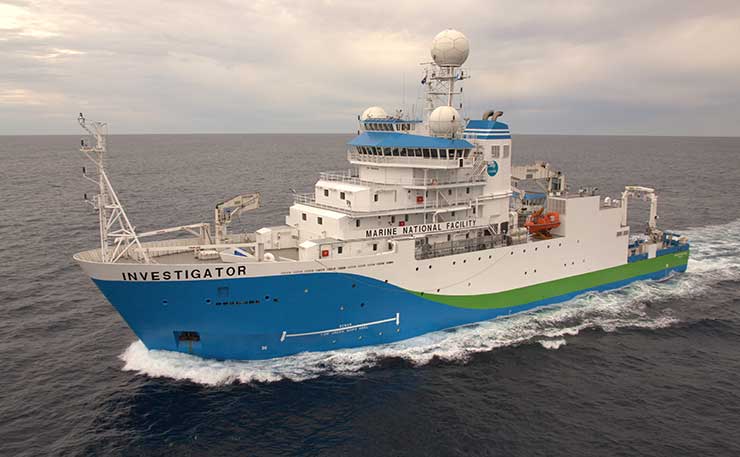 CSIRO vessel RV Investigator.
