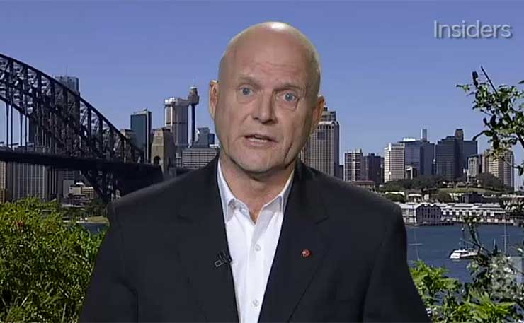 Liberal Democrats Senator David Leyonhjelm, during an August 2016 appearance on ABC's Insider's program.