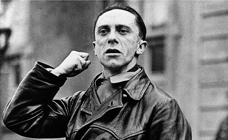 Nazi propagandist, Joseph Goebbels.
