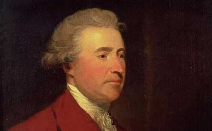 Irish statesman and political theorist, Edmund Burke.