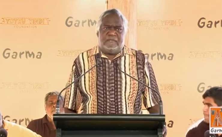 Gumatj clan leader Galarrwuy Yunupingu.