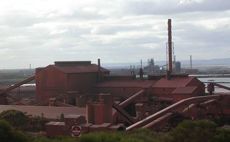 Whyalla's steel mill. (IMAGE: Michael Coghlan, Flickr)