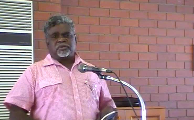 Yingiya Mark Guyula, the new independent Member for Nhulunbuy in the NT Parliament.