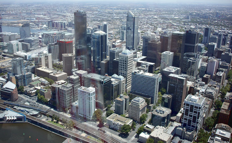 The City of Melbourne, pictured from Eureka Tower. (IMAGE: Pascal, Flickr)