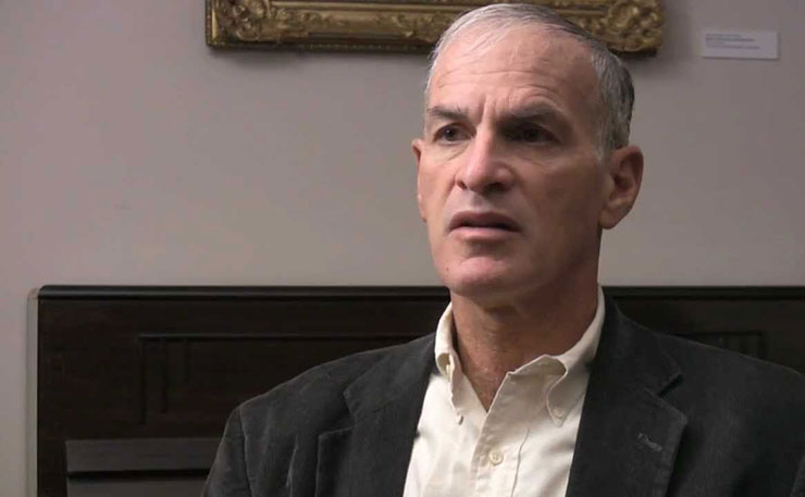 Prominent commentator on the Israel-Palestine conflict, Norman Finkelstein.