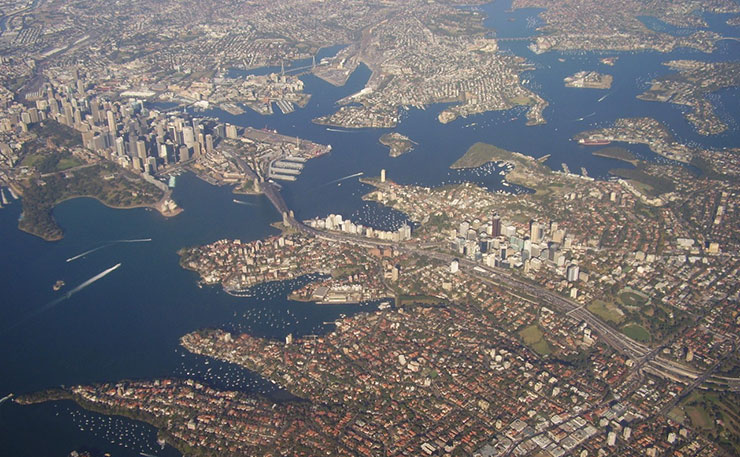 Sydney from the air. (IMAGE: garycycles8, Flickr)