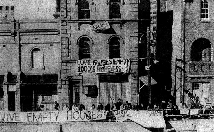 Builders Labourers Federation Green Bans and concerted resident campaigns during the first half of the 1970s saved much of the historic Rocks area from demolition.