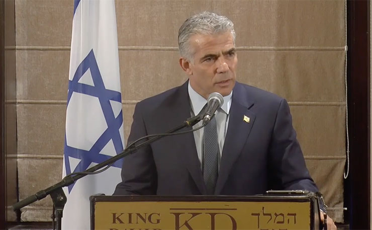 Israeli political leader Yair Lapid.