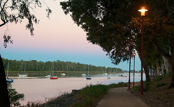 The Fitzroy River in Rockhampton.