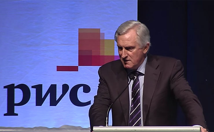 Former leader of the opposition, Dr John Hewson.