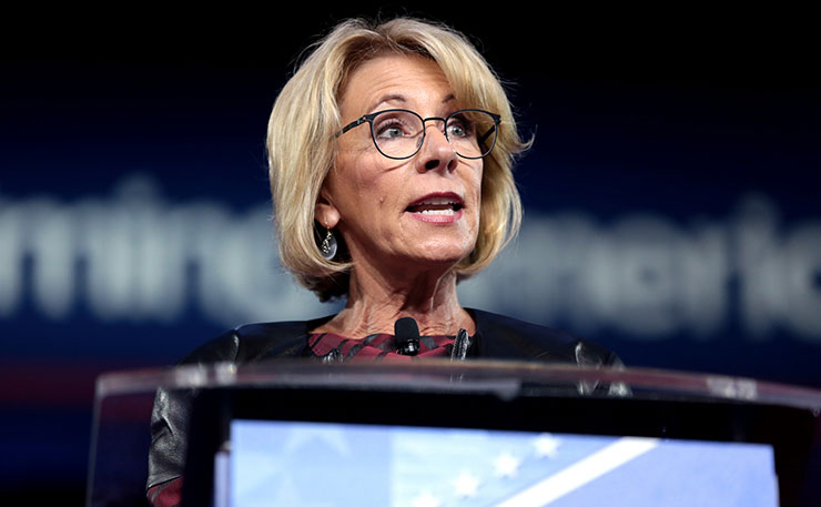 US Secretary of Education, Betsy DeVos. (IMAGE: Gage Skidmore, Flickr).