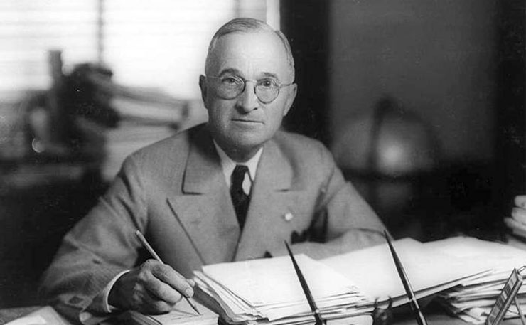 Former US President Harry S. Truman.
