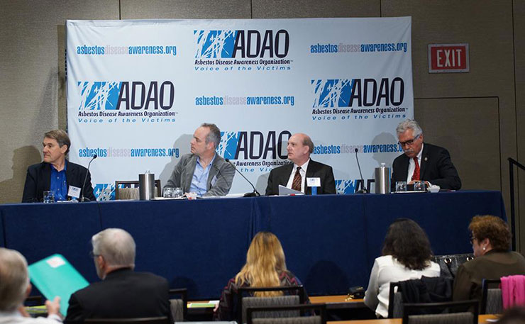 Robert Moore, pictured at the Asbestos Disease Awareness Foundation conference in Washington in 2015.